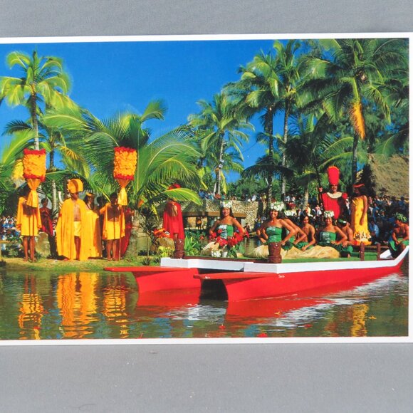 Vintage Postcard - Polynesian Cultural Centre Hawaiian Pageantry - Impact - Picture 1 of 4